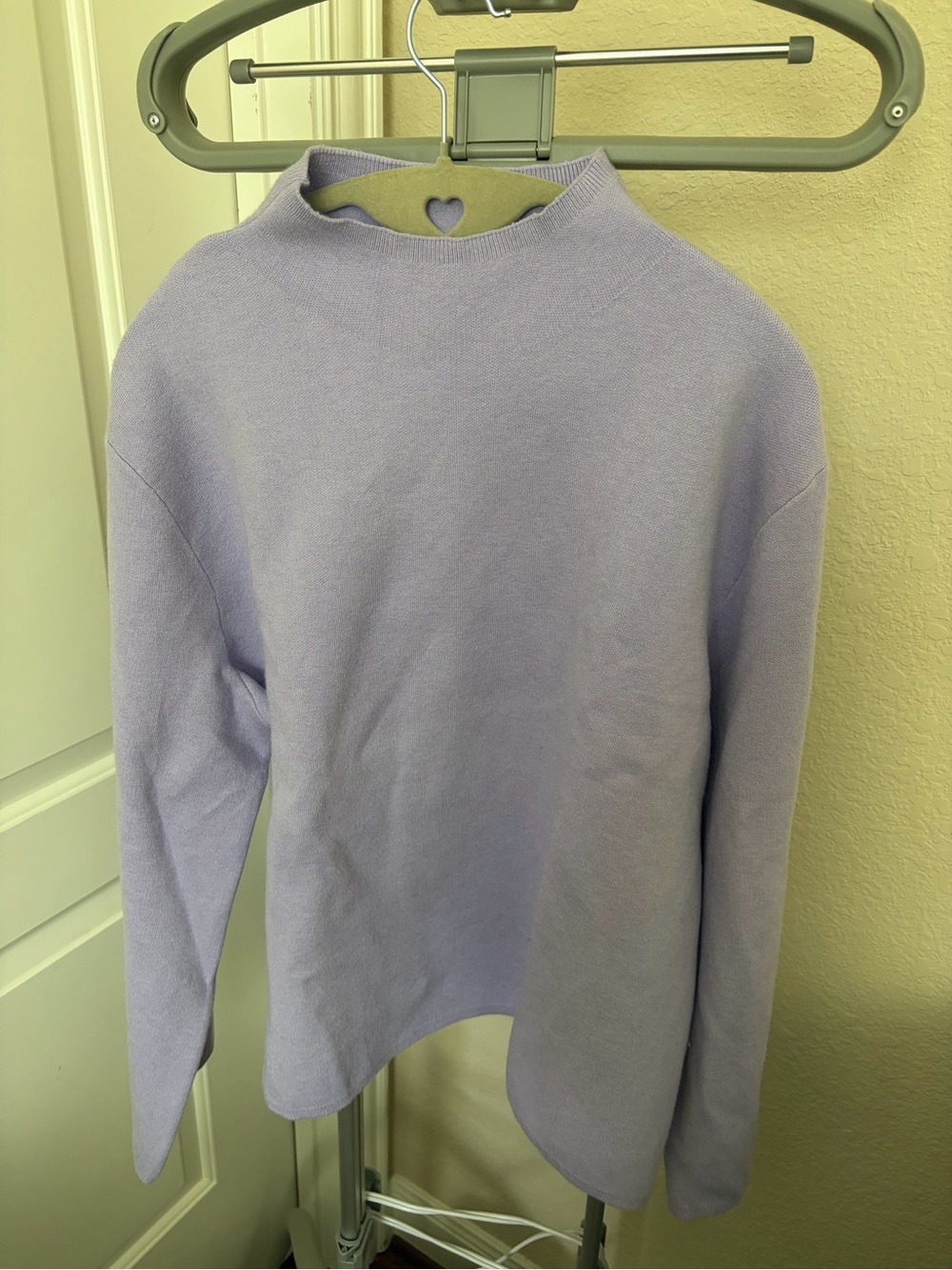Ann Taylor Lavender Cowl Neck Sweater